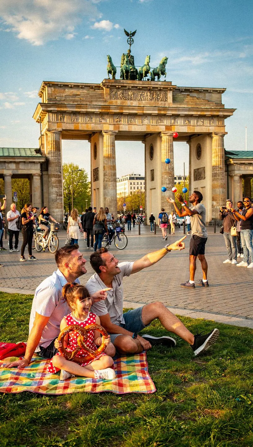 Tourist mit Rucksack betrachtet historische deutsche Burg, zeigt Interesse an Geschichte und Architektur.